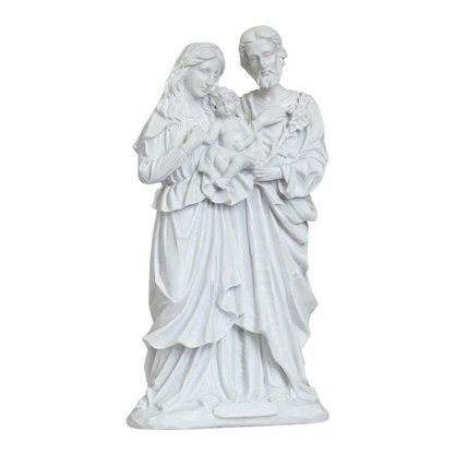 Imagem da Sagrada Família de Mármore Natural - 32 cm