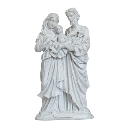 Imagem da Sagrada Família de Mármore Natural - 32 cm