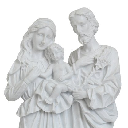 Imagem da Sagrada Família de Mármore Natural - 32 cm