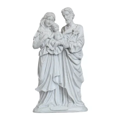 Imagem da Sagrada Família de Mármore Natural - 32 cm