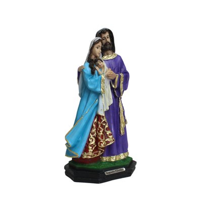 Imagem da Sagrada Família Egípcia de Resina Nacional - 20 cm