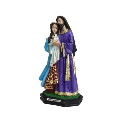 Imagem da Sagrada Família Egípcia de Resina Nacional - 20 cm