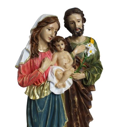 Imagem da Sagrada Família Resina Linha Premium - 30 Cm