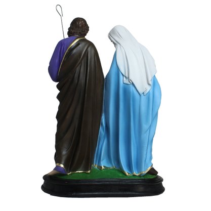 Imagem da Sagrada Família Tradicional de Resina Nacional - 31 cm