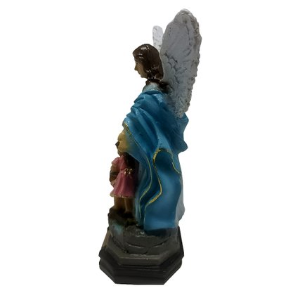 Imagem de Anjo da Guarda Azul de Resina Nacional - 13 cm
