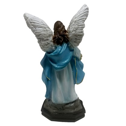 Imagem de Anjo da Guarda Azul de Resina Nacional - 13 cm