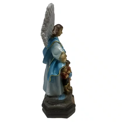 Imagem de Anjo da Guarda Azul de Resina Nacional - 13 cm