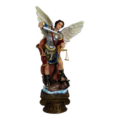 Imagem de Arcanjo São Miguel com Balança de Resina Nacional - 90 cm