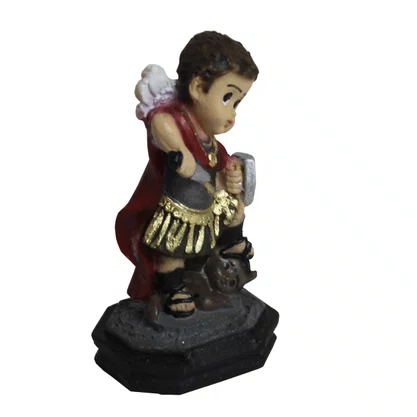 Imagem de Arcanjo São Miguel Infantil de Resina Nacional - 9 cm