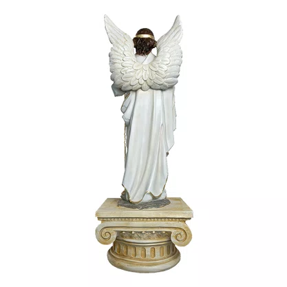 Imagem de Arcanjo São Rafael com Pedestal de Resina Nacional - 71 cm