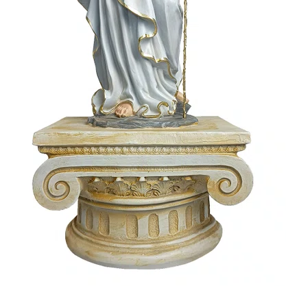 Imagem de Arcanjo São Rafael com Pedestal de Resina Nacional - 71 cm