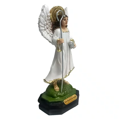 Imagem de Arcanjo São Rafael de Resina Nacional - 11 cm