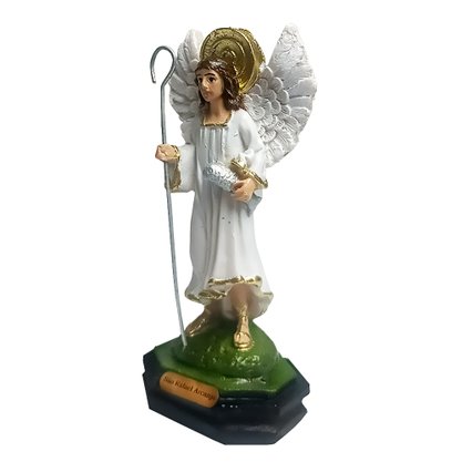 Imagem de Arcanjo São Rafael de Resina Nacional - 11 cm