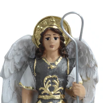 Imagem de Arcanjo São Rafael de Resina Nacional - 15 cm