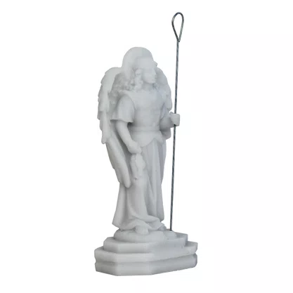 Imagem de Arcanjo São Rafael em Marmore Natural - 15 cm