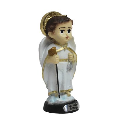 Imagem de Arcanjo São Rafael Infantil de Resina Nacional - 8 cm
