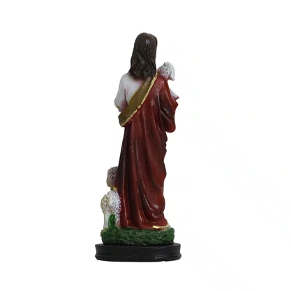 Imagem de Bom Pastor de Resina Nacional - 15 cm