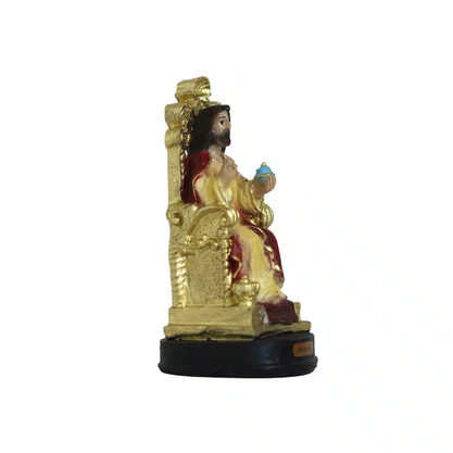 Imagem de Cristo Rei de Resina Nacional - 12 cm