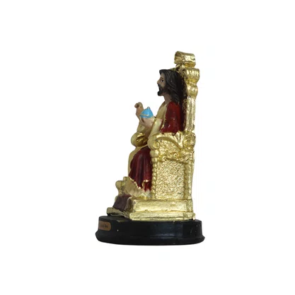 Imagem de Cristo Rei de Resina Nacional - 12 cm
