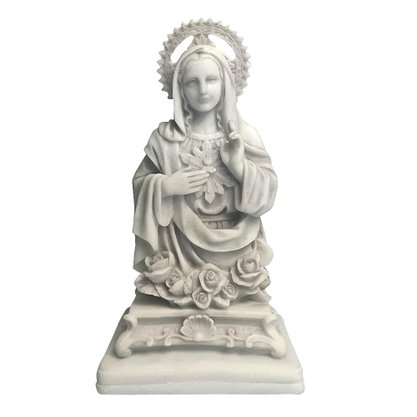 Imagem de Imaculado Coração de Maria de Mármore - 22 cm