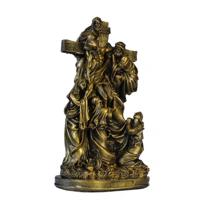 Imagem de Jesus Decido da Cruz de Mármore com Pintura Bronze - 31 cm