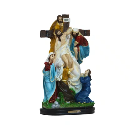 Imagem de Jesus Descido da Cruz de Resina Nacional - 31 cm