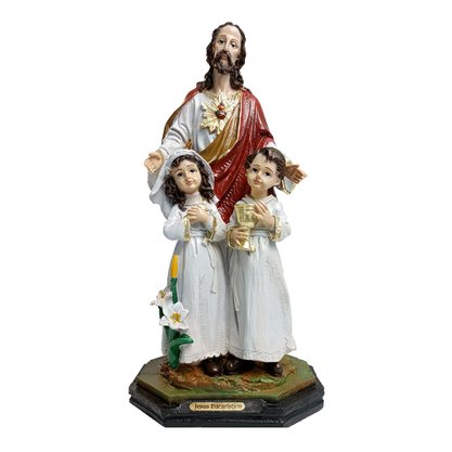Imagem de Jesus Eucarístico de Resina Nacional - 28 cm