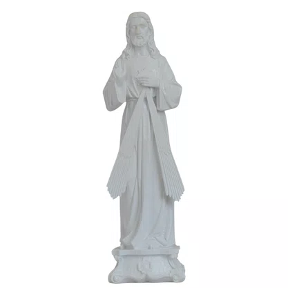Imagem de Jesus Misericordioso de Mármore Natural - 57 cm