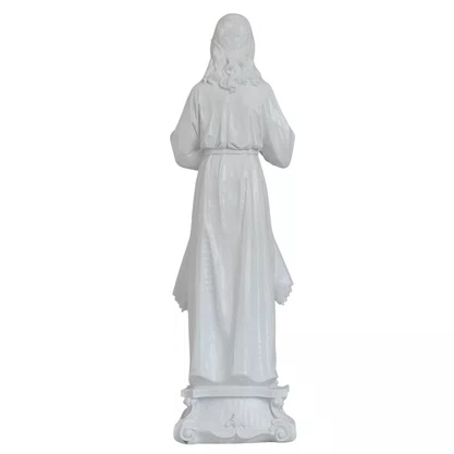 Imagem de Jesus Misericordioso de Mármore Natural - 57 cm