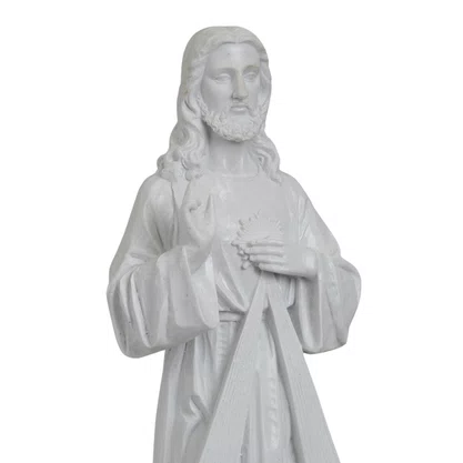 Imagem de Jesus Misericordioso de Mármore Natural - 57 cm