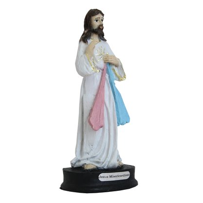 Imagem de Jesus Misericordioso de Resina Nacional - 11 cm