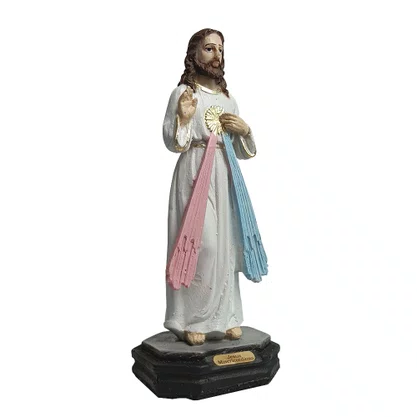 Imagem de Jesus Misericordioso de Resina Nacional - 16 cm