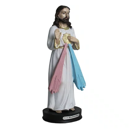 Imagem de Jesus Misericordioso de Resina Nacional - 20 cm
