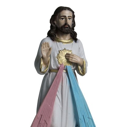 Imagem de Jesus Misericordioso de Resina Nacional - 20 cm