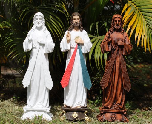 Imagem de Jesus Misericordioso de Resina Linha Premium - 57 cm