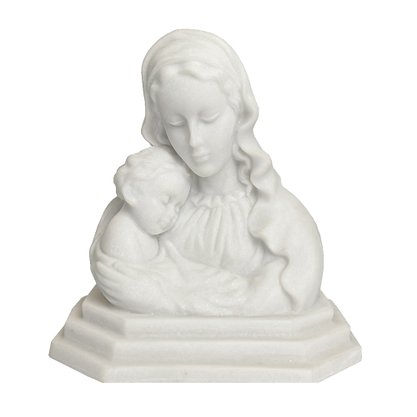 Imagem de Madona Busto de Mármore Natural - 17 cm