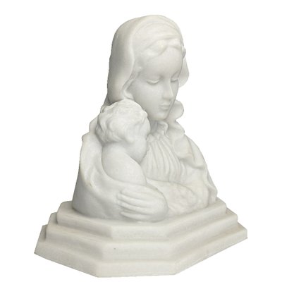 Imagem de Madona Busto de Mármore Natural - 17 cm
