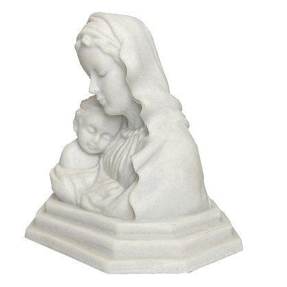 Imagem de Madona Busto de Mármore Natural - 17 cm