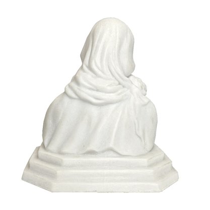 Imagem de Madona Busto de Mármore Natural - 17 cm