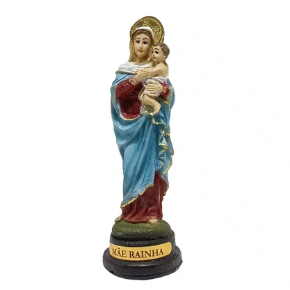 Imagem de Mãe Rainha de Resina Nacional - 12 cm