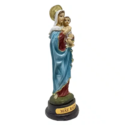 Imagem de Mãe Rainha de Resina Nacional - 12 cm