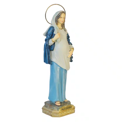 Imagem de Maria Grávida de Resina Importada - 29 cm