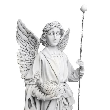 Imagem de Mármore de Arcanjo São Rafael - 64 cm