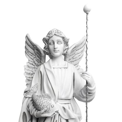 Imagem de Mármore de Arcanjo São Rafael - 64 cm