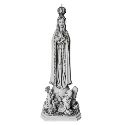 Imagem Nossa Senhora de Fátima de Mármore - 64cm