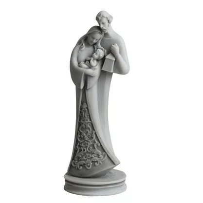 Imagem de Mármore Sagrada Família Estilizada - 33 cm