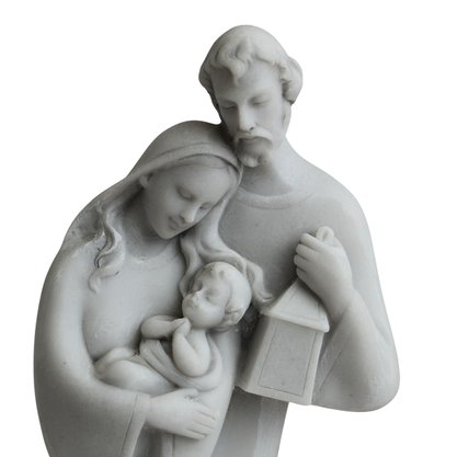 Imagem de Mármore Sagrada Família Estilizada - 33 cm