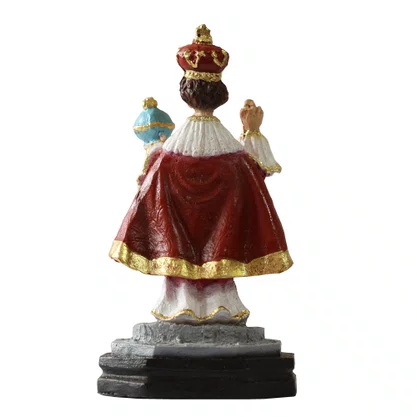 Imagem de Menino Jesus de Praga de Resina Nacional - 12 cm