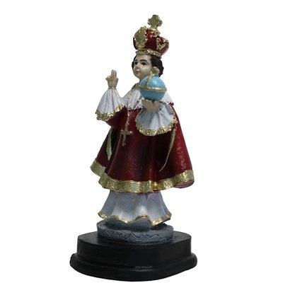 Imagem de Menino Jesus de Praga de Resina Nacional - 15 cm