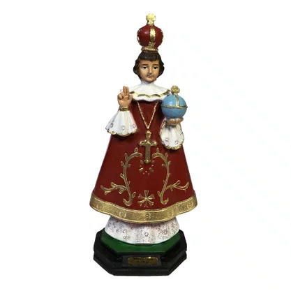 Imagem de Menino Jesus de Praga de Resina Nacional - 20 cm